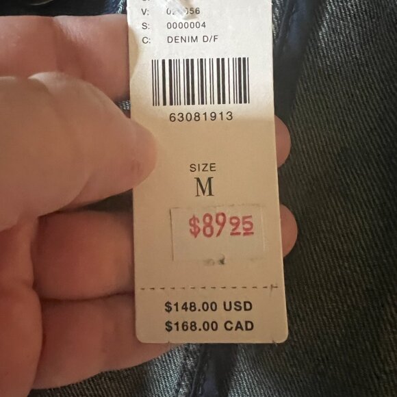 NWT Unpublished x Anthropologie Morgan Utility Denim Jacket, Size Medium - Picture 3 of 8